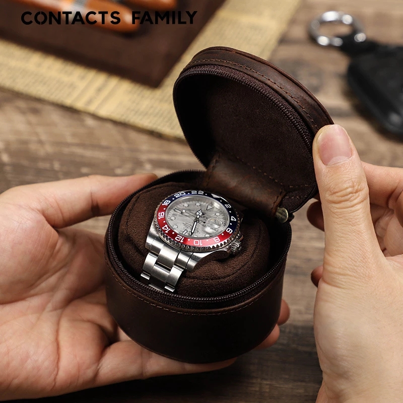 Retro Single Watch Case for Travel and Storage