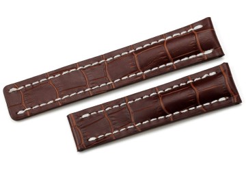 BR-01 Good Quality Handmade Brown leather watch with steel buckle