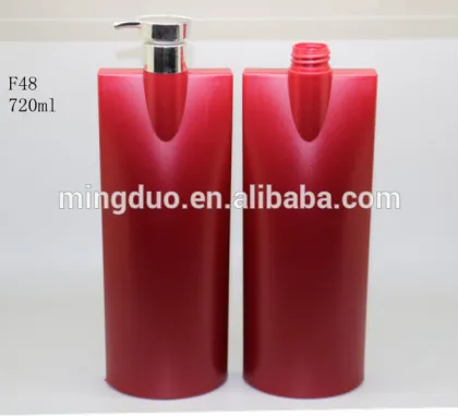 720ml crimson shampoo bottle with pump