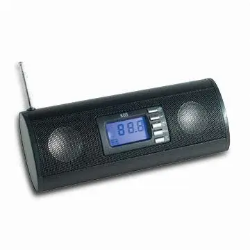 Stereo Mini Speaker, Made of Plastic and Metal Shell