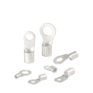 Factory Direct RNB1.25-4 Nature Copper Big Hole Non-Insulated Ring Cable Lugs Terminals