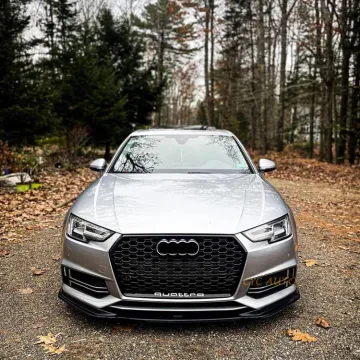 RS4 Mesh Facelift Silver Chrome Black Front Bumper Grille for Audi A4/S4 B9 8W 2016-2019