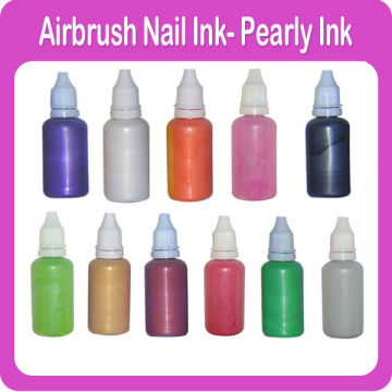 Temporary Airbrush Pearly Nail Ink 11Different colors Available