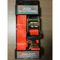 50mm Packaged Ratchet Tie Down Red Lashing Strap with 2000KGS