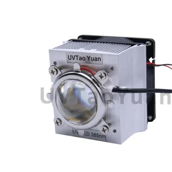 60°-120° Focused Big Lens UV LED Curing Light (365nm-405nm), 50W UV LED Light Module
