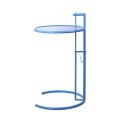 Eileen gray round side blue coffee table replica