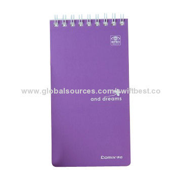 Customized spiral notebook