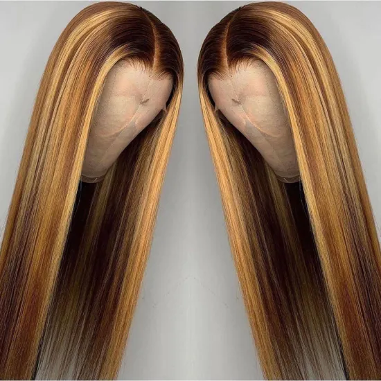 Yeswigs Hd Full 99J 27 30 Highlights Colored Lace Wig Raw Brazilian Virgin Human Hair Lace Front Wig For Black Women Human Hair