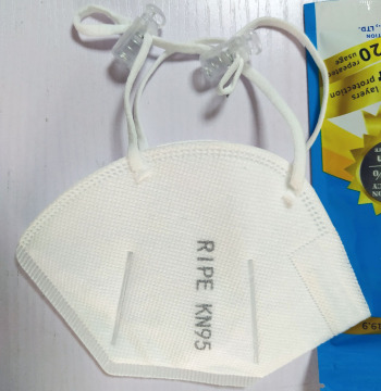 Maschera facciale kn95 in tessuto non tessuto meltblown a 5 strati