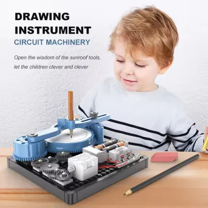 DIY Assembly Physics Scientific Experiment Kit Electric Drawing Instrument Circuit Machinery Educational Toys For Kids