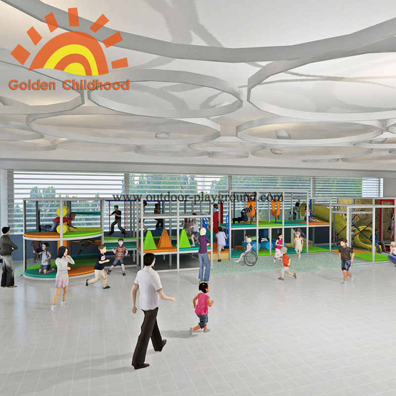 Multi-functional large children indoor playground