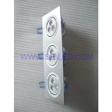 rectangle high power 3*3*1w led ceiling lighting with Epistar chip