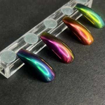 Customizable Private Label Nail Kit with Aurora Chrome Liquid Powder for Nail Art
