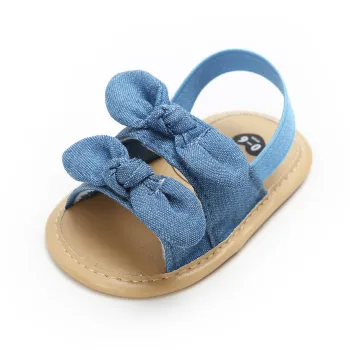Children Baby Non-Slip Bowknot Soft Soled Sandals for Toddlers and Kids Girls