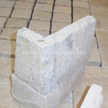 Cream limestone corner stone,wall stone