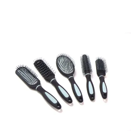Customizable Tangle-Free Professional Hairbrush and Comb Set: Colorful, Vent Design for All Hair Types