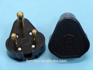 20A Round 3 Pin Mains South Africa power cord plug