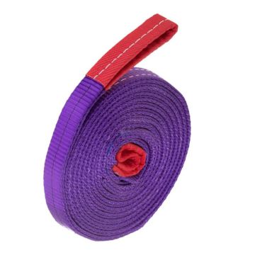 Portable Polyester Lifting Straps - 10 Foot Capacity: Heavy Duty Straps for Safe Material Handling