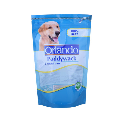 Hot Pet Food Stand Up Bag With Window