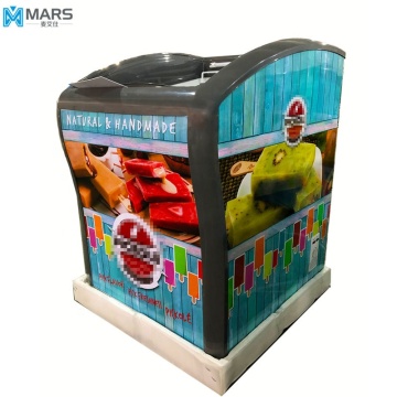 MARS Top Open Curved Glass Door Chest Freezer SD/C-158Y