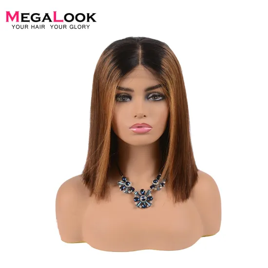 Summer Style 1B 30 Light Ash Honey Brown Full Thick Brazilian Human Hair Lace Wigs
