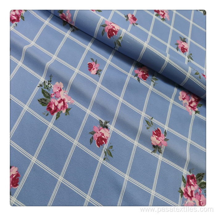 Floral design plain style chiffon digital printing fabric