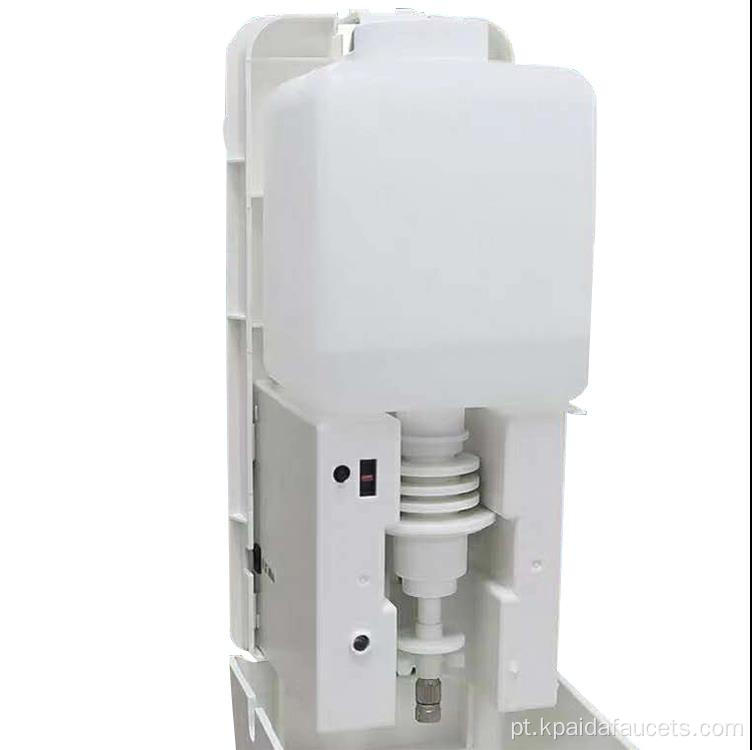 Dispensador de sabão de sensor infravermelho de plástico branco