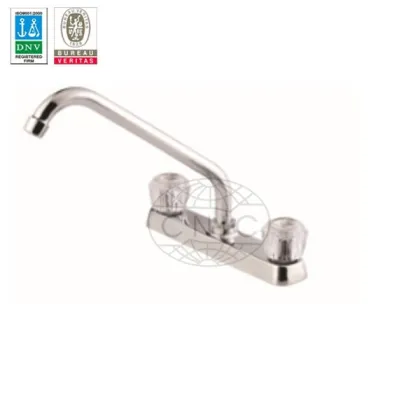 Chrome plated two handle delta faucet KY-8504