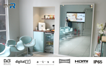 55" inch high brightness full hd waterproof magic mirror tv for hotel