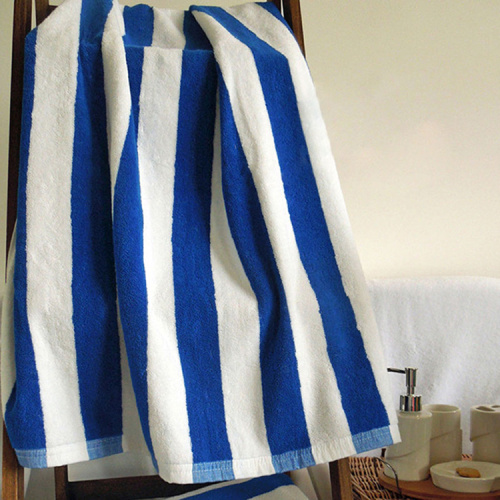 Swimming Pool Towel Stripe Stripe beach towel cotton lounge chair towel Factory