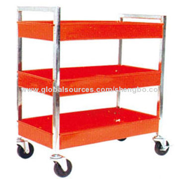 Service Cart with Three Layers, Suitable for Dinning Room and Hotels