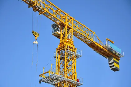 Tower crane powder coating