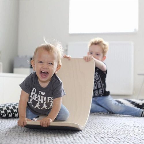 Tabla de equilibrio de madera Curvy Fitness para niños