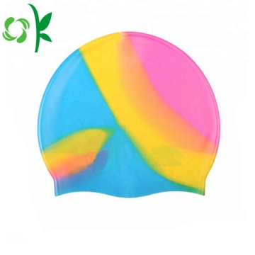 Custom Logo Silicone Professional Swim Caps for Men