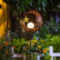 Lanterna da Lua Solar para Decorações de Gramado do Pátio