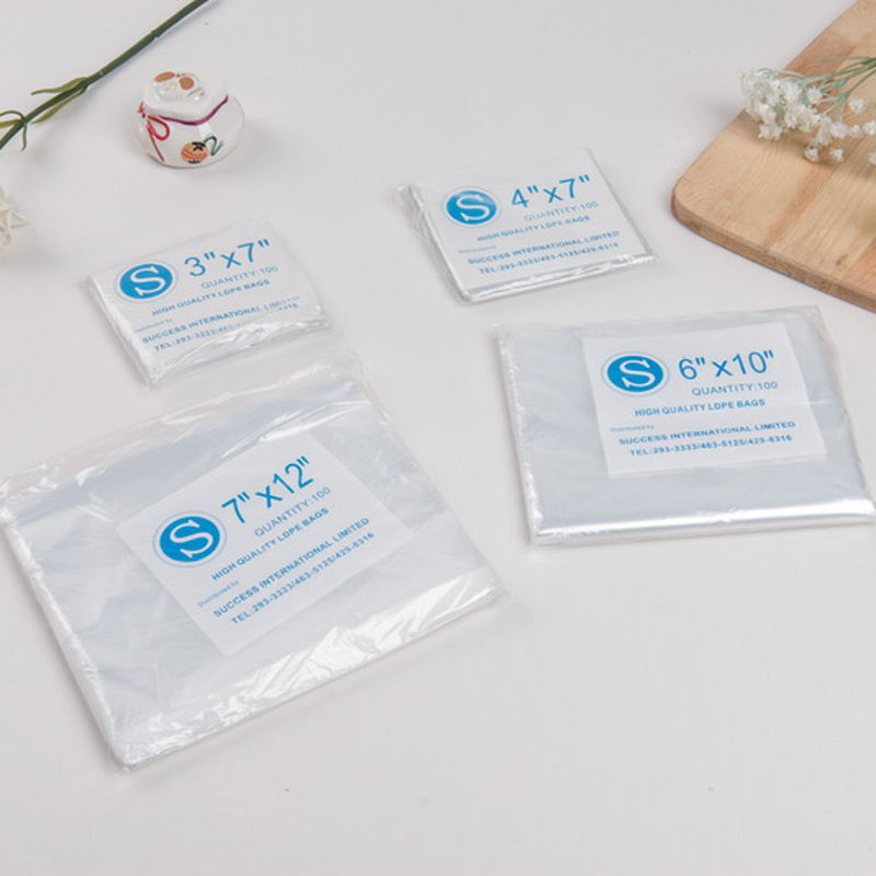 HDPE LDPE Transparent Packaging Plastic Bag Custom for Toy, Gift, Jewelry Packing