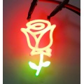 Flower pattern decorative LED light bulb