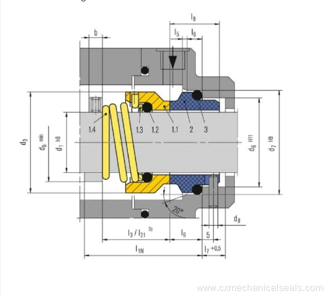Single Spring for Burgmann M3n Water Pump Seal