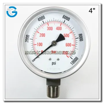 4" high quality steam boiler pressure gauge