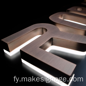 Platende backlit LED-kanaalbrief