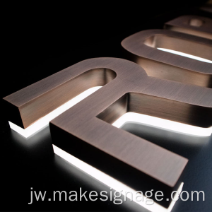 Surat Channel LED Backlit Plate