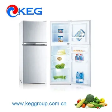 SASO GHANA Certified 138L Home Appliance: Top Freezer Double Door Upright Refrigerator