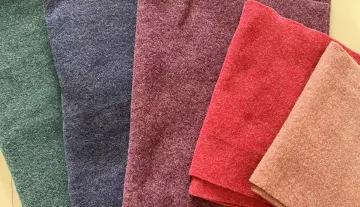 100% Knitted merino wool fleece fabric