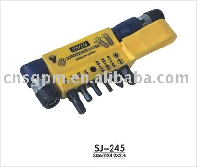 6pcs 2 Bit Screwdriver
