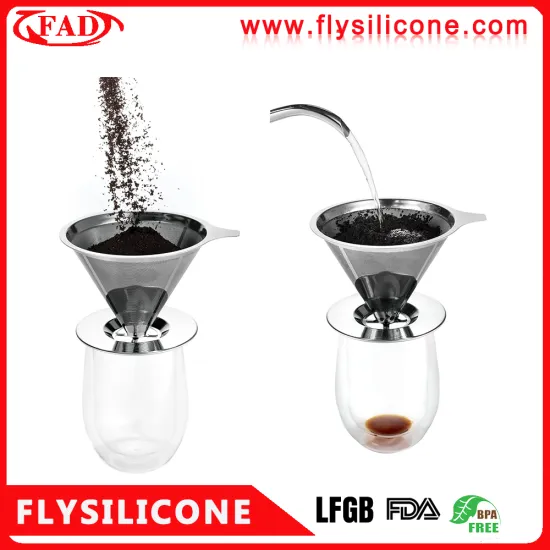 OEM 304 Stainless steel coffee dripper