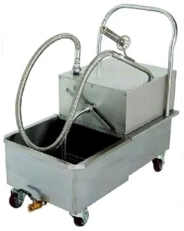 Shortening filter cart, Electric