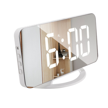 2023 Multi-Fungsi Baru RGB LED Clock Mirror Dual Backlit Alarm Meja Meja Tempat Tidur Rias