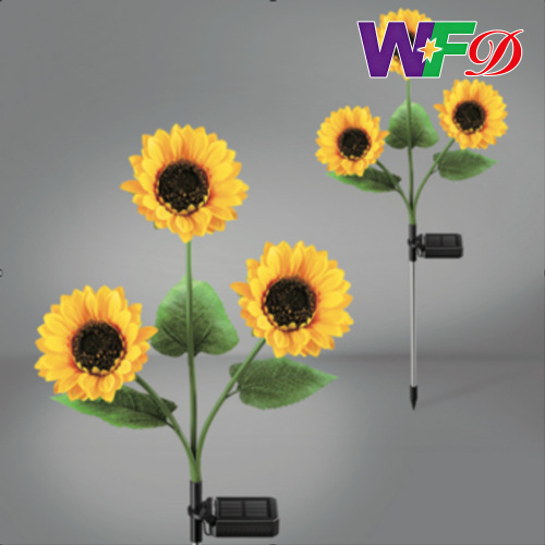 ضوء عباد الشمس متين يعمل بالطاقة الشمسية للحدائق