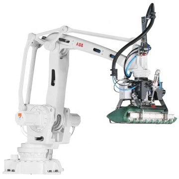 Robotic Palletizer for Animal Feed Packaging Line - Paper Bags