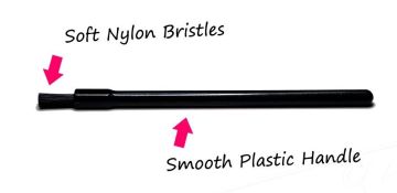 Black Disposable Lipstick / Lip Gloss Brush Wands Applicator